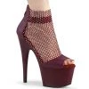 Pleaser ADORE-765RM Burgundy Faux Leather-Rhinestone Mesh/Burgundy Matt Platform Sandal New Arrivals