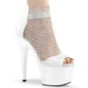 Pleaser ADORE-765RM White Patent-Rhinestone Mesh/White Platform Sandal 2 Pleaser ADORE-765RM White Patent-Rhinestone Mesh/White Platform Sandal