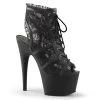 Pleaser ADORE-796LC Black Mesh Lace Boot Boots 2 Pleaser ADORE-796LC Black Mesh Lace Boot Boots