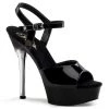 Pleaser Shoes ALLURE-609 Black Patent Platform Sandal