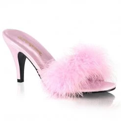 Fabulicious AMOUR-03 Baby Pink Pu-Fur