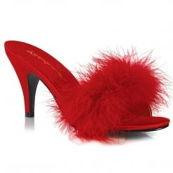 Fabulicious Shoes AMOUR-03 Red Pu-Fur