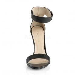 Pleaser AMUSE-10 Black Pu Sandal Shoes 9 Pleaser AMUSE-10 Black Pu Sandal Shoes