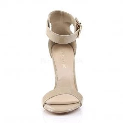 Pleaser AMUSE-10 Cream Patent Sandal