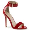 Pleaser Shoes AMUSE-10 Red Patent Sandal