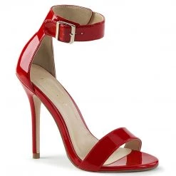 Pleaser Shoes AMUSE-10 Red Patent Sandal 13 Pleaser Shoes AMUSE-10 Red Patent Sandal