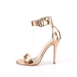 Pleaser AMUSE-10 Rose Gold Metallic Pu Sandal