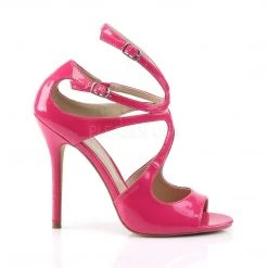 Pleaser AMUSE-15 Hot Pink Patent Sandal 12 Pleaser AMUSE-15 Hot Pink Patent Sandal