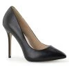 Pleaser AMUSE-20 Black Faux Leather Pump Coming Soon (Pre-Order)
