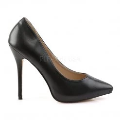 Pleaser AMUSE-20 Black Faux Leather Pump Coming Soon (Pre-Order)