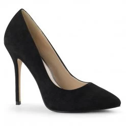 Pleaser AMUSE-20 Black Suede Pump