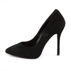 Pleaser AMUSE-20 Black Suede Pump