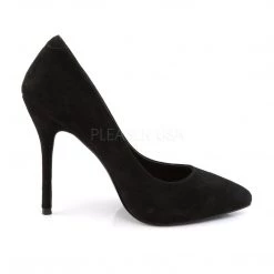 Pleaser AMUSE-20 Black Suede Pump