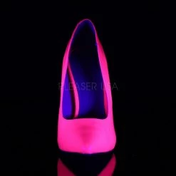 Pleaser AMUSE-20 Neon Fuchsia Patent Pump