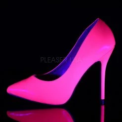 Pleaser AMUSE-20 Neon Fuchsia Patent Pump