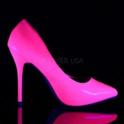Pleaser AMUSE-20 Neon Fuchsia Patent Pump
