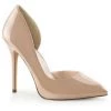 Pleaser AMUSE-22 Nude Patent Pump Shoes