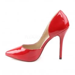 Pleaser AMUSE-22 Red Patent Pump Shoes