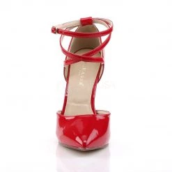 Pleaser Shoes AMUSE-25 Red Patent Pump 9 Pleaser Shoes AMUSE-25 Red Patent Pump