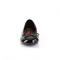 Pleaser Pink Label ANNA-01 Black Pat Shoes