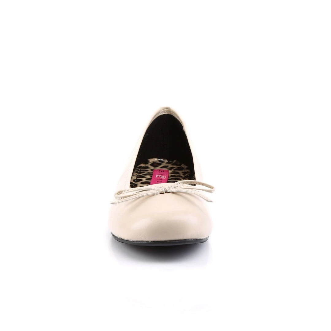 Pleaser Pink Label ANNA-01 Cream Faux Leather Shoes 4 Pleaser Pink Label ANNA-01 Cream Faux Leather Shoes