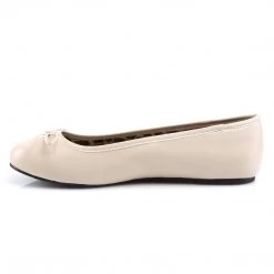 Pleaser Pink Label ANNA-01 Cream Faux Leather Shoes 12 Pleaser Pink Label ANNA-01 Cream Faux Leather Shoes