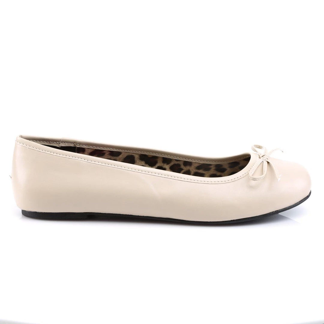 Pleaser Pink Label ANNA-01 Cream Faux Leather Shoes 7 Pleaser Pink Label ANNA-01 Cream Faux Leather Shoes