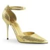 Pleaser APPEAL-21 Gold Woven Glitter Pump