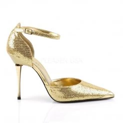 Pleaser APPEAL-21 Gold Woven Glitter Pump 12 Pleaser APPEAL-21 Gold Woven Glitter Pump
