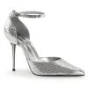 Pleaser APPEAL-21 Silver Woven Glitter Pump Shoes