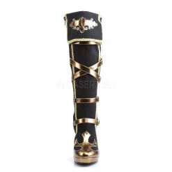 Funtasma Boots ARENA-2012 Black Microfiber-Gold Pu