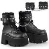 Demonia ASHES-57 Black Vegan Leather Ankle Boot Coming Soon (Pre-Order)