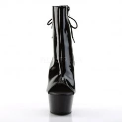 Pleaser ASPIRE-1018 Black Patent Ankle Boot