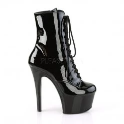 Pleaser Boots ASPIRE-1020 Black Patent Ankle Boot