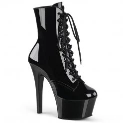 Pleaser Boots ASPIRE-1020 Black Patent Ankle Boot