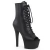 Pleaser Coming Soon (Pre-Order) ASPIRE-1021 Black Faux Leather Ankle Boot