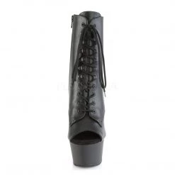 Pleaser Coming Soon (Pre-Order) ASPIRE-1021 Black Faux Leather Ankle Boot