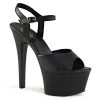 Pleaser Shoes ASPIRE-609 Black Faux Leather Platform Sandal