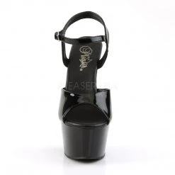 Pleaser ASPIRE-609 Black Patent Platform Sandal