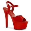 Pleaser ASPIRE-609 Red Patent Platform Sandal