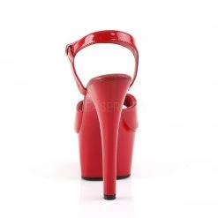 Pleaser ASPIRE-609 Red Patent Platform Sandal