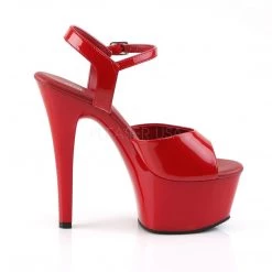 Pleaser ASPIRE-609 Red Patent Platform Sandal