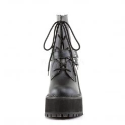 Demonia ASSAULT-101 Black Vegan Leather Lace-Up Boot Boots