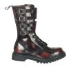 Demonia Boots ATTACK-10 Burgundy Rub-Off Leather Calf Boot