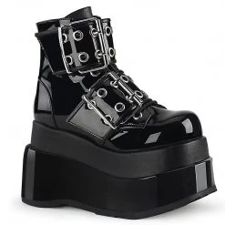 Demonia Coming Soon (Pre-Order) BEAR-104 Black Patent-Vegan Leather