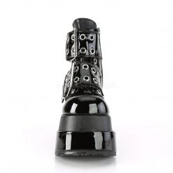 Demonia Coming Soon (Pre-Order) BEAR-104 Black Patent-Vegan Leather
