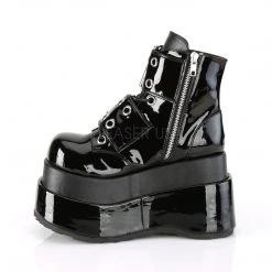 Demonia Coming Soon (Pre-Order) BEAR-104 Black Patent-Vegan Leather