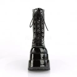 Demonia Boots BEAR-265 Black Patent Mid-Calf Boot