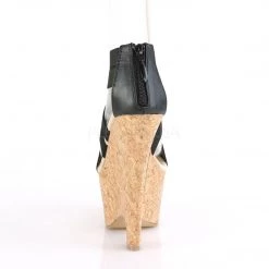 Pleaser Shoes BEAU-669 Black Elastic Band-Faux Leather/Cork Wrapped Platform Sandal 13 Pleaser Shoes BEAU-669 Black Elastic Band-Faux Leather/Cork Wrapped Platform Sandal