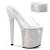 Pleaser BEJEWELED-812RS Clear/Silver Rhinestone Platform Sandal 1 Pleaser BEJEWELED-812RS Clear/Silver Rhinestone Platform Sandal